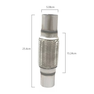 Foto 3 | Tubo Flexible Piña Escape Mofle Universal Eo Safe Imports Esi-13695 Plata