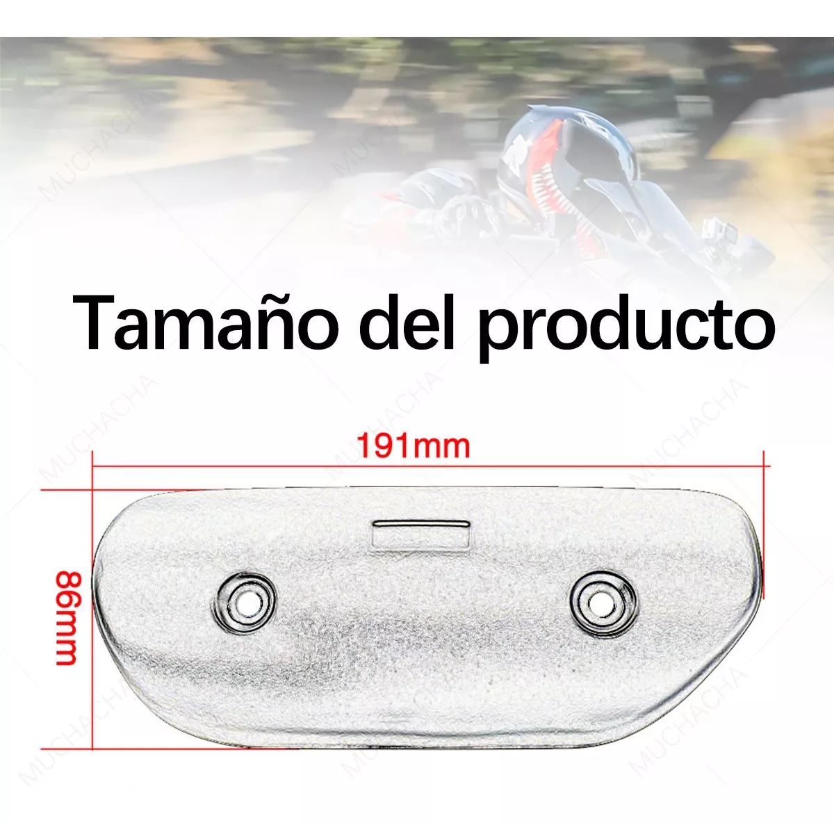 Foto 3 | Cubierta Tapa Tubo Escape Universal de Antiescaldado Eo Safe Imports  ESI-11002 Plateado