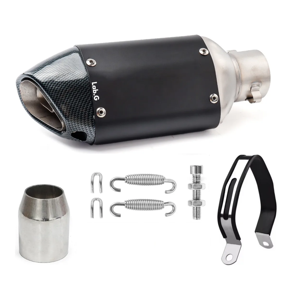Foto 5 | Tubo Silenciador De Escape Para Motocicleta De Acero Inoxidable Lab.g  Negro