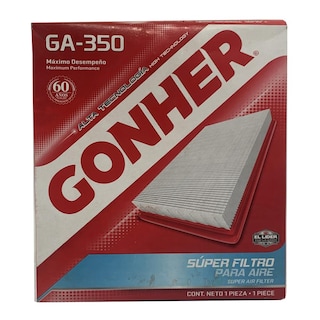 Foto 2 | Filtro de Aire Gonher Ga-350 Chevrolet Cruze 1.8l 2011 al 2015 High Technology