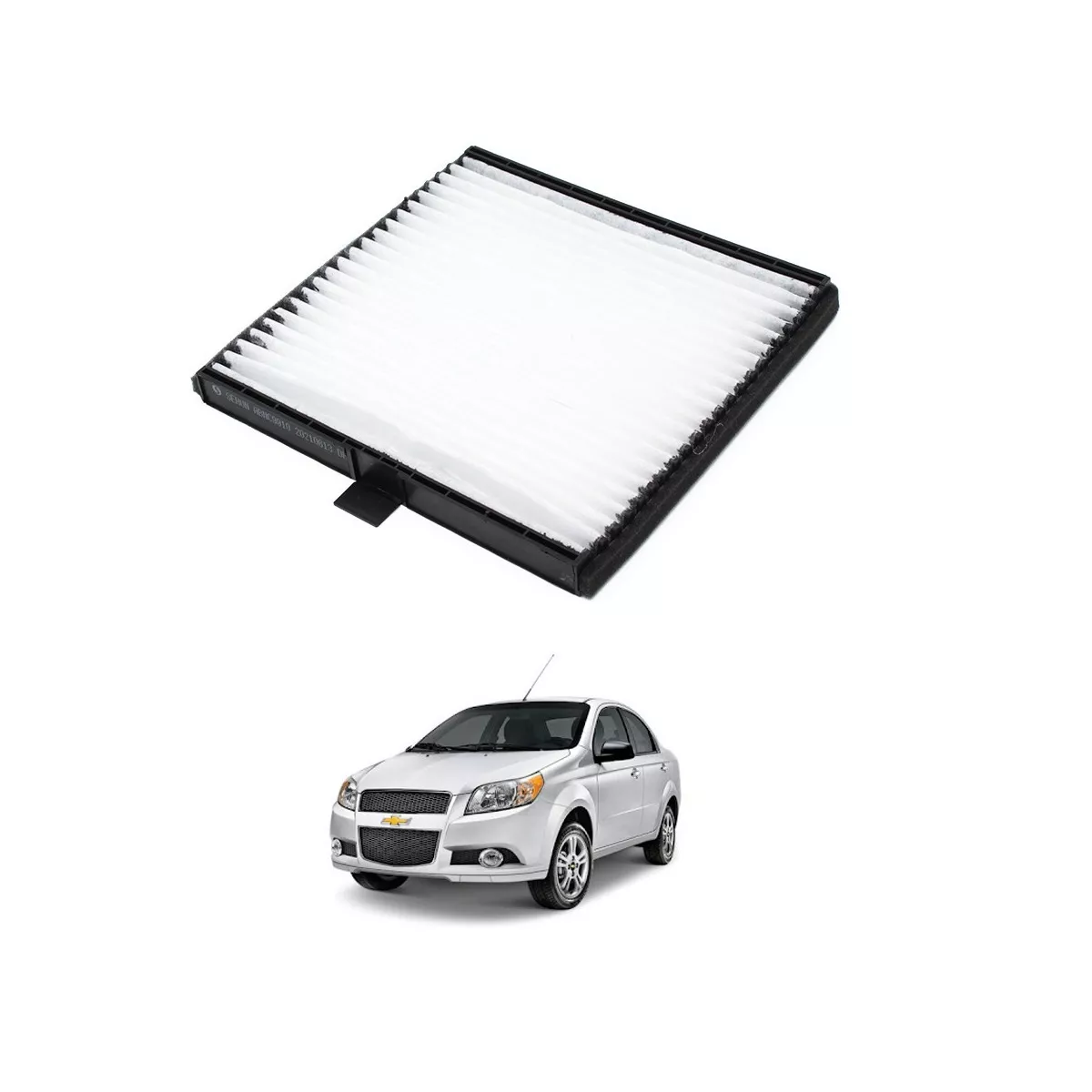 Foto 3 pulgar | Filtro Aire Acondicionado Cabina Chevrolet Aveo 2012 Al 2017 Eo Safe Imports Esi-12440 Blanco