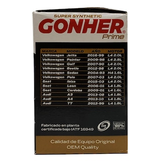 Foto 3 | Filtro De Aceite Sintético Gonher Prime Gps-28