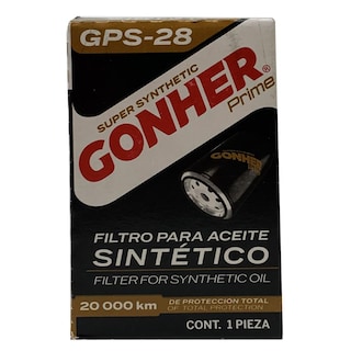 Foto 4 | Filtro De Aceite Sintético Gonher Prime Gps-28