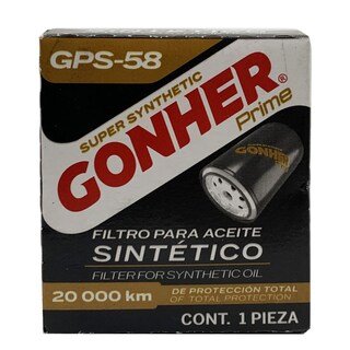 Foto 2 | Filtro De Aceite Sintético Gonher Prime Gps-58