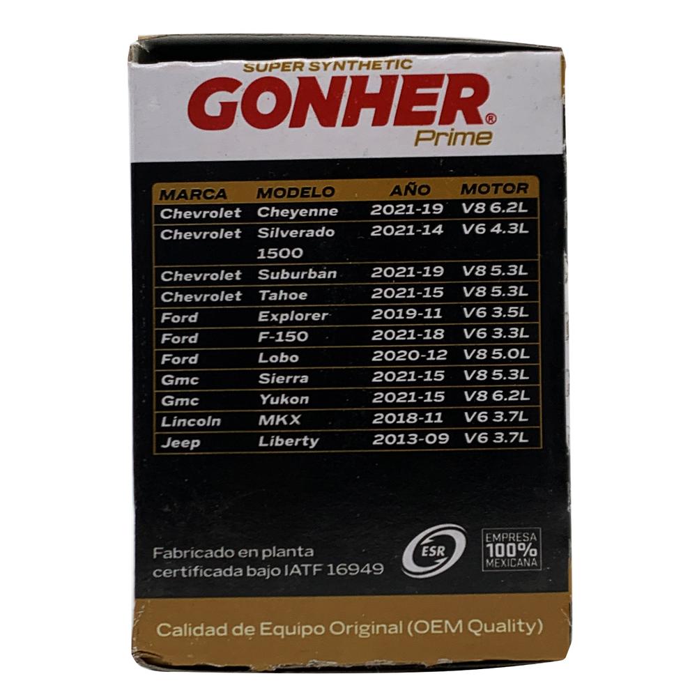 Foto 4 pulgar | Filtro De Aceite Sintético Gonher Prime Gps-405