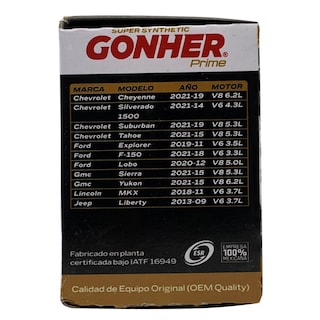 Foto 3 | Filtro De Aceite Sintético Gonher Prime Gps-405