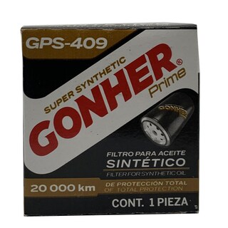Foto 3 | Filtro De Aceite Sintético Gonher Prime Gps-409