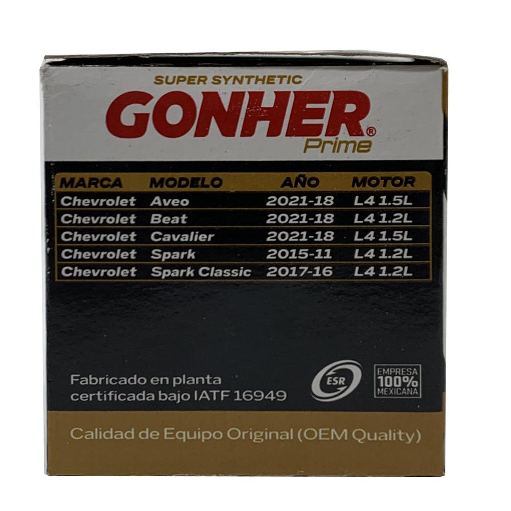Foto 5 pulgar | Filtro De Aceite Sintético Gonher Prime Gps-409
