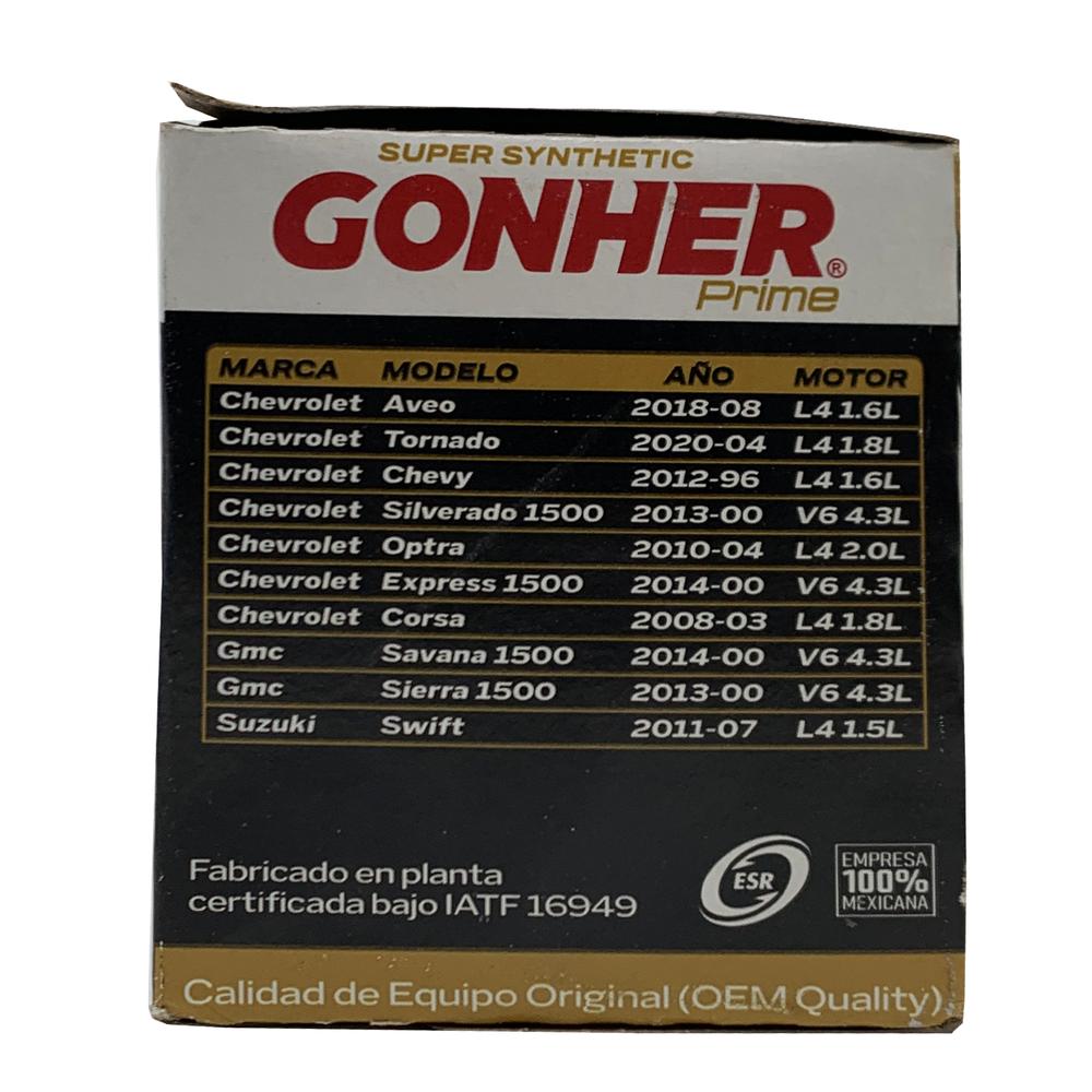 Foto 4 pulgar | Filtro De Aceite Sintético Gonher Prime Gps-46