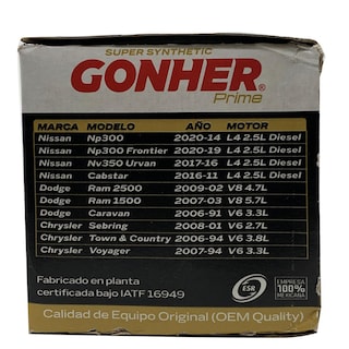 Foto 3 | Filtro De Aceite Sintético Gonher Prime Gps-81