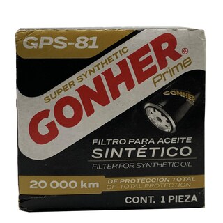 Foto 4 | Filtro De Aceite Sintético Gonher Prime Gps-81