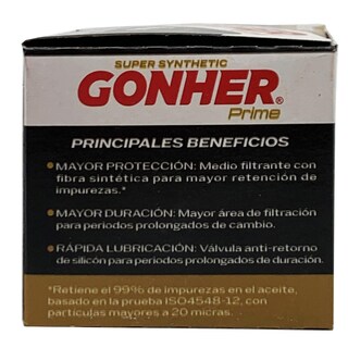 Foto 3 | Filtro De Aceite Sintético Gonher Prime Gps-6811