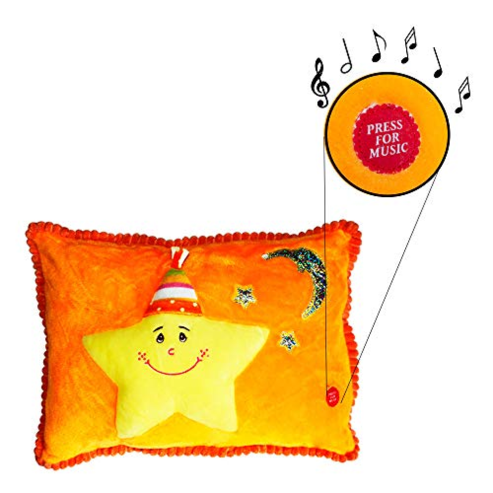 Foto 3 pulgar | Almohada Soporte para Bebé con Cojín Musical color Anaranjado