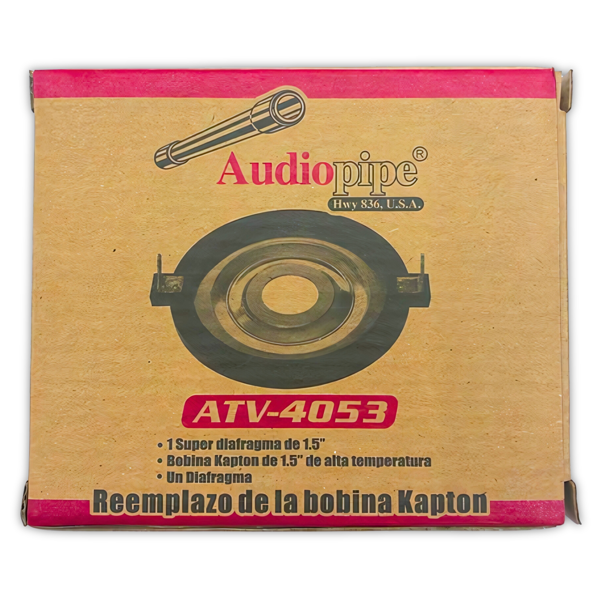 Foto 7 pulgar | Reemplazo De La Bobina De Kapton Audiopipe Atv4053 Titanio