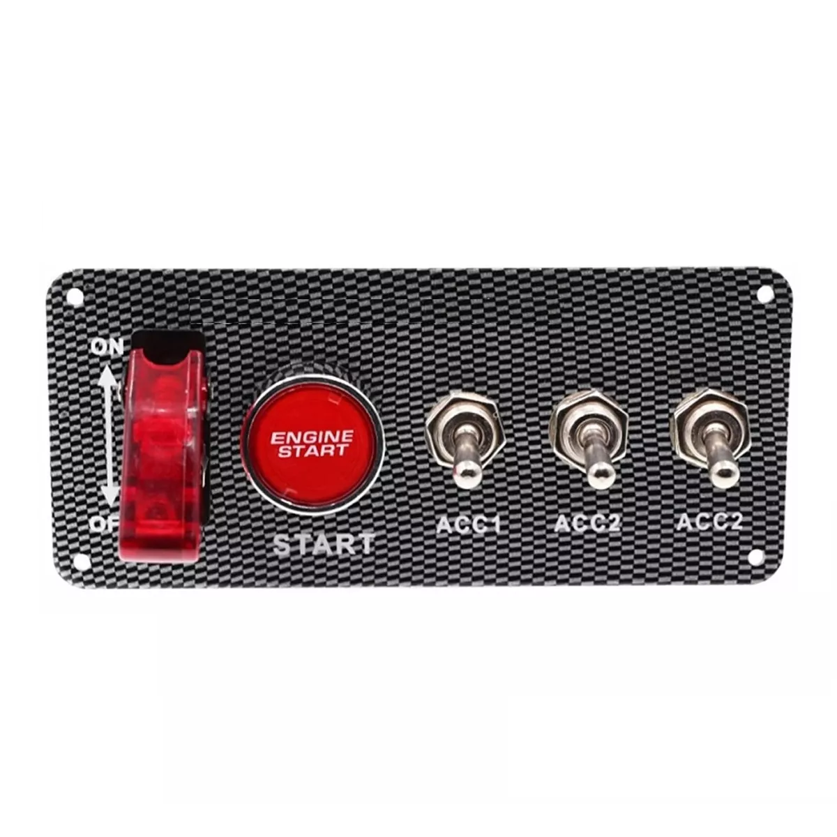 Botón De Arranque Encendido Panel De Auto 12v Eo Safe Imports Esi-12426 Negro