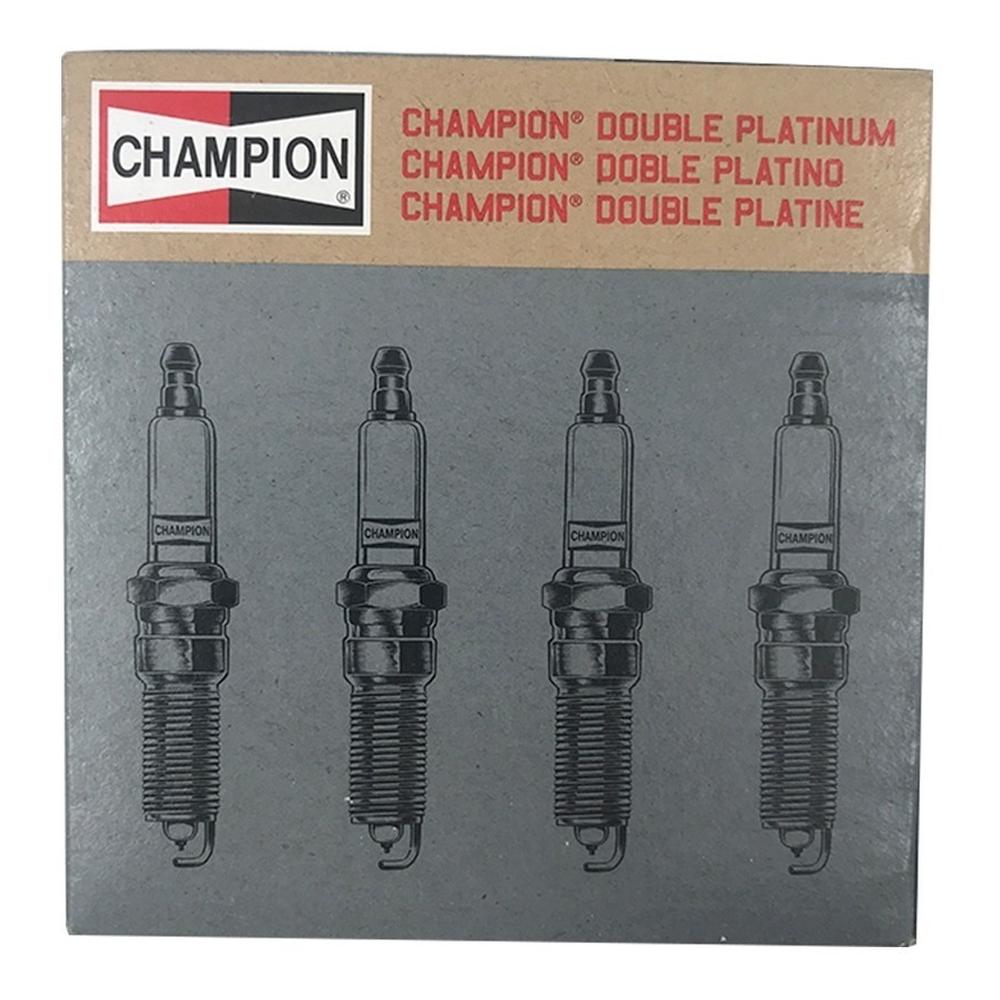 Bujía Champion Double Platinum 7436 - 1 Caja de 4 Piezas