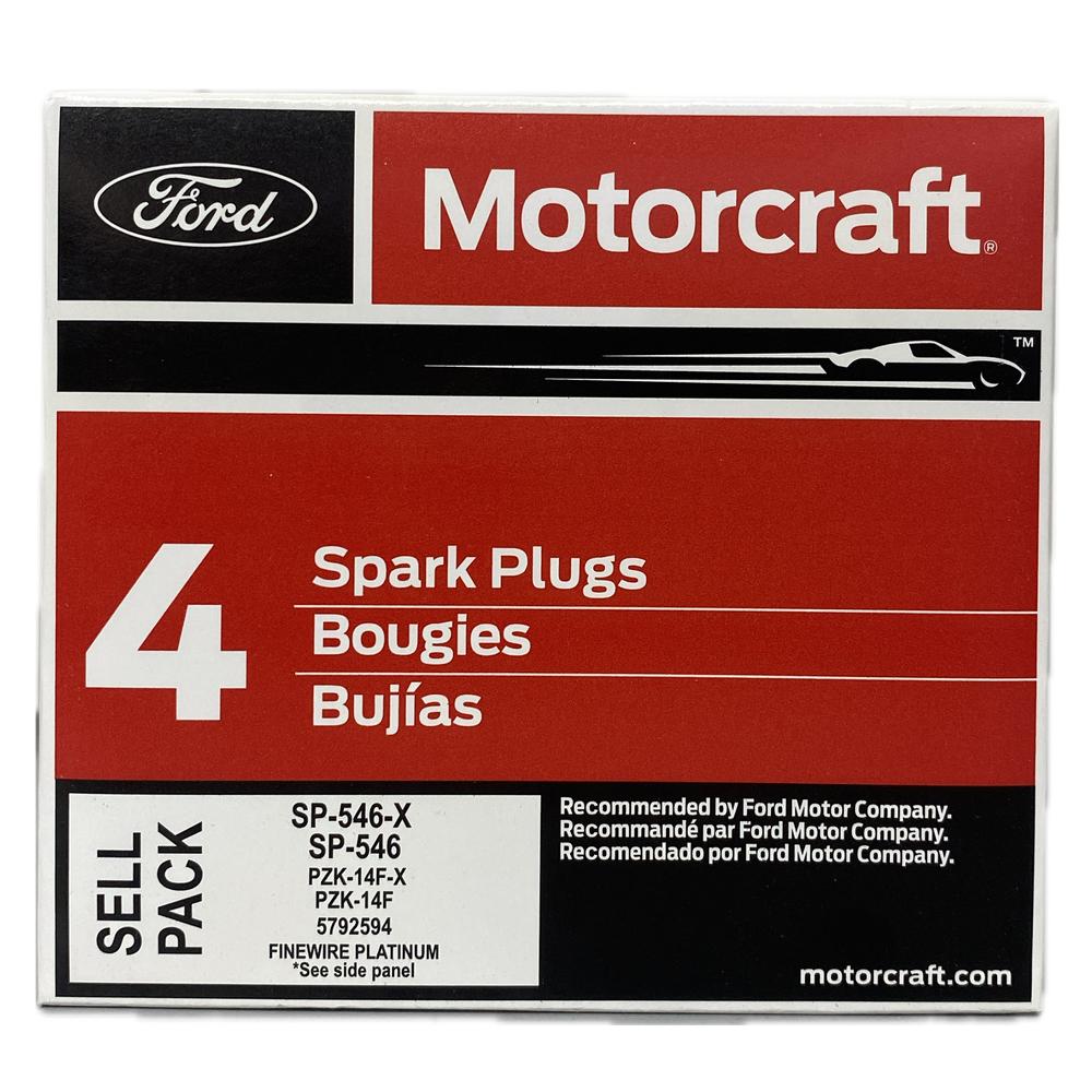Foto 2 pulgar | Caja de 4 Bujías Pzk-14f Motorcraft Doble Platino