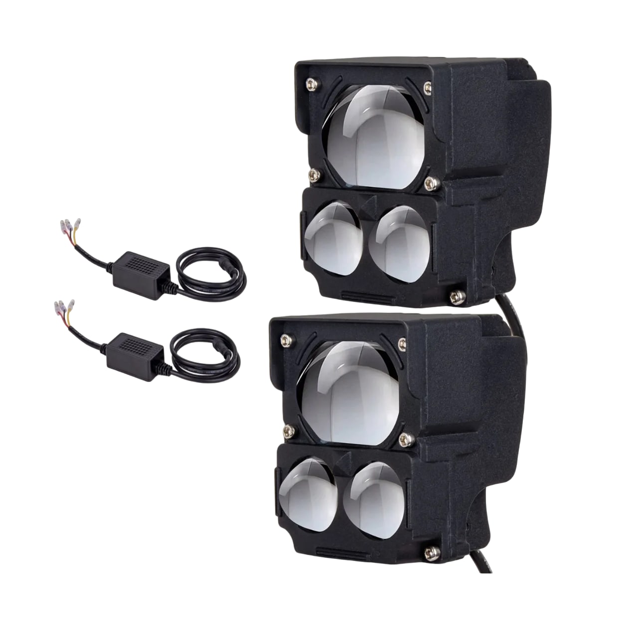 Par Faros Malubero De Lupa Doble Color Luz Para Auto Motocicleta 32000 Lm $1,259