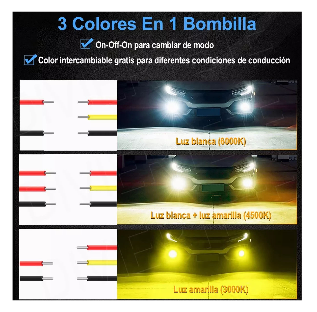 Foto 2 | Faros de Lupa Doble BELUG color Spot Luz Universal 28000 Lúmenes