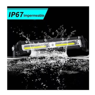 Foto 3 | Par de Faros Barras 36w Led Auxiliares 7'' Auto Moto Jeep Rzr Esi-6122 color Negro