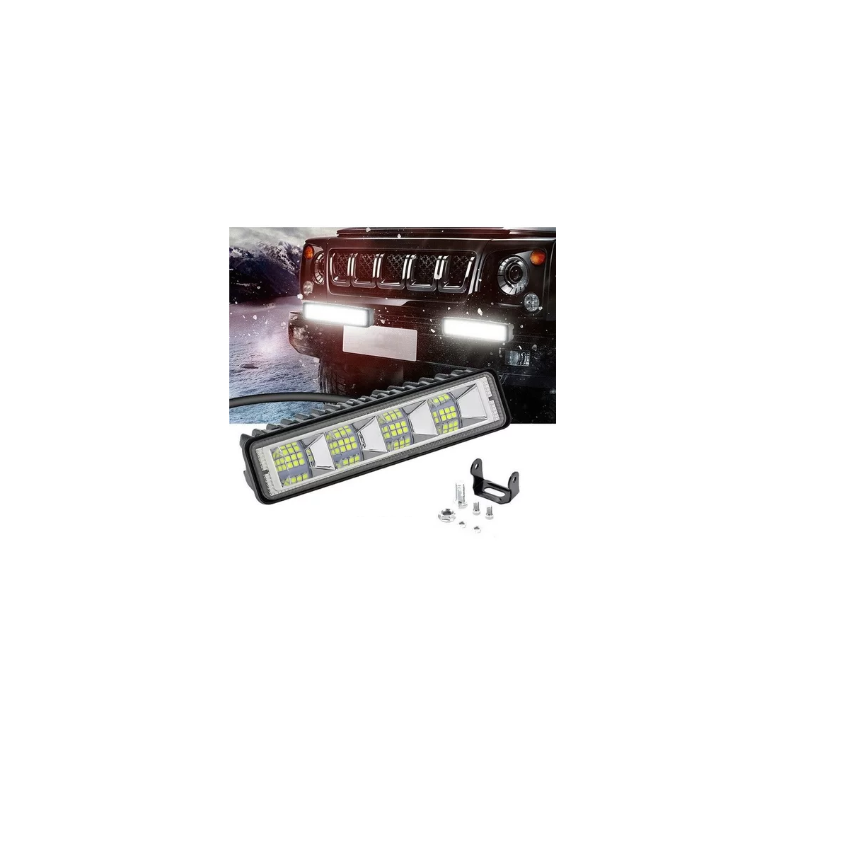 Foto 4 pulgar | Par De Luces Auxiliares Led De 6'' Para Jeep/suv/moto  Eo Safe Imports  Esi-9424 Multicolor