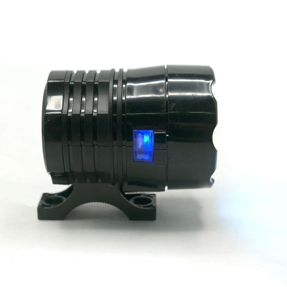 Foto 5 pulgar | Faro Auxiliar 6 Led Tipo Redondo Luz Blanca Con Luz Alta, Baja Y Estrobo Para Motocicleta