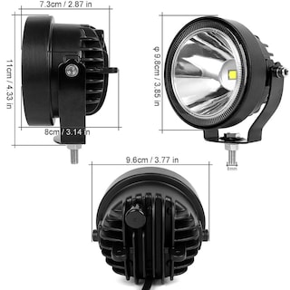Foto 2 | Faros Led Eo Safe Imports Esi10224 color Negro 2 Piezas