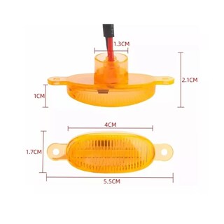Foto 3 | Kit 4 Luz Led Parrilla Universal Raptor Ámbar Con Cable Eo Safe Imports Esi-15547 Azul