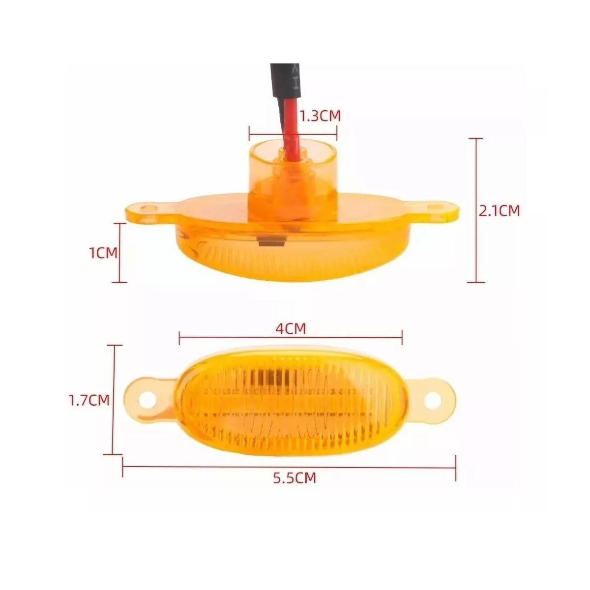 Foto 3 pulgar | Kit 4 Luz Led Parrilla Universal Raptor Ámbar Con Cable Eo Safe Imports Esi-15546 Amarillo