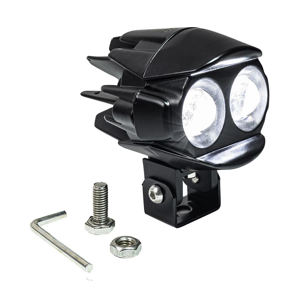 Faro Auxiliar Led Para Moto Rasen 2 Lupas