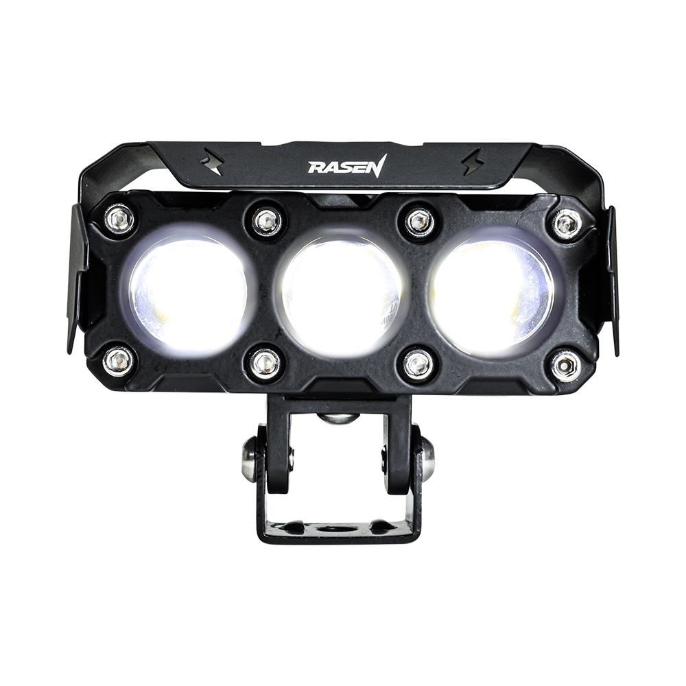 Foto 2 pulgar | Faro Auxiliar Led Para Moto Rasen Con 3 Lupas