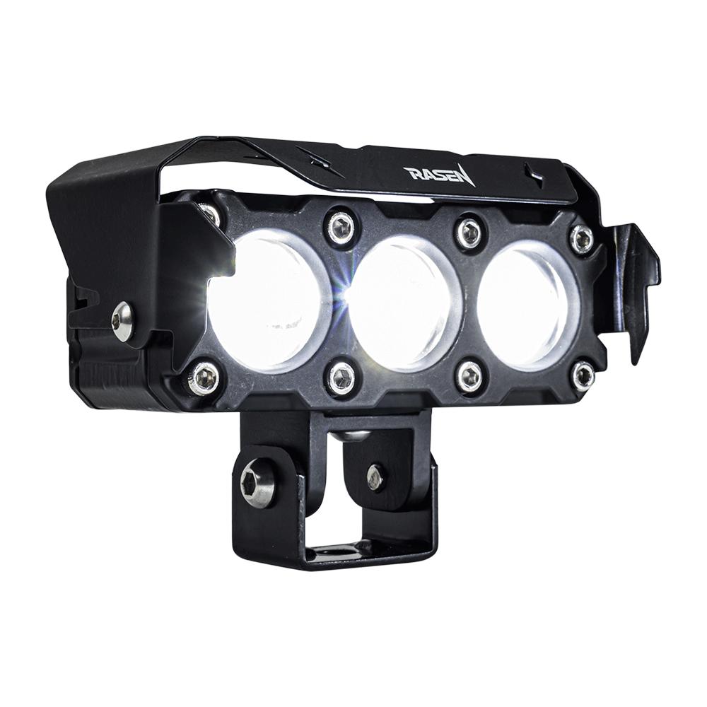 Foto 3 pulgar | Faro Auxiliar Led Para Moto Rasen Con 3 Lupas