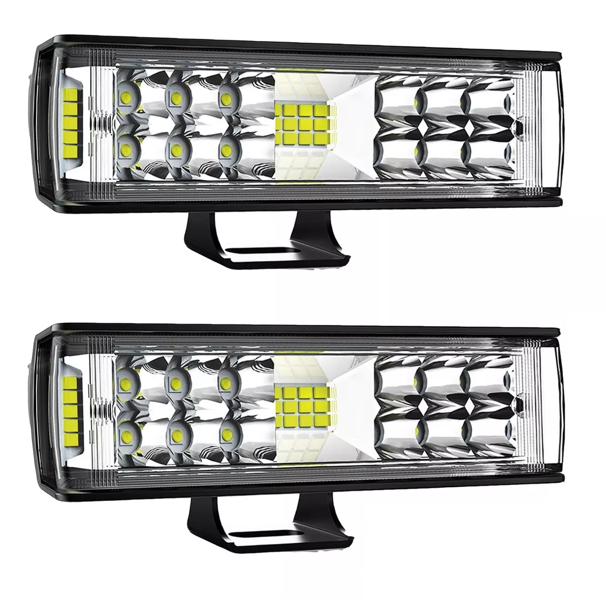 Foto 1 | Par Faros Led Auxiliares 188w Triple-fila 8000k 34led Eo Safe Imports Esi-16872 Negro