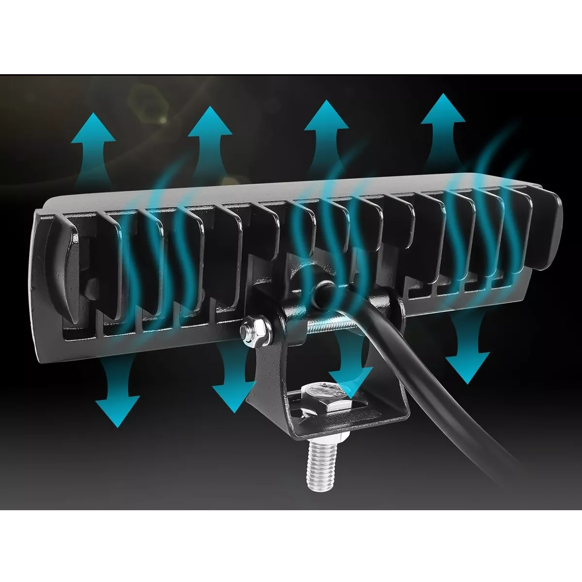 Foto 2 | Par Faros Led Auxiliares 188w Triple-fila 8000k 34led Eo Safe Imports Esi-16872 Negro