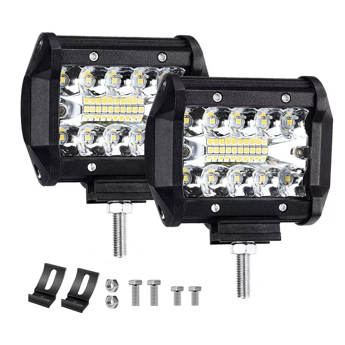 Par Faros 60w Auxiliar 6000k Eo Safe Imports Esi-5437 color Negro