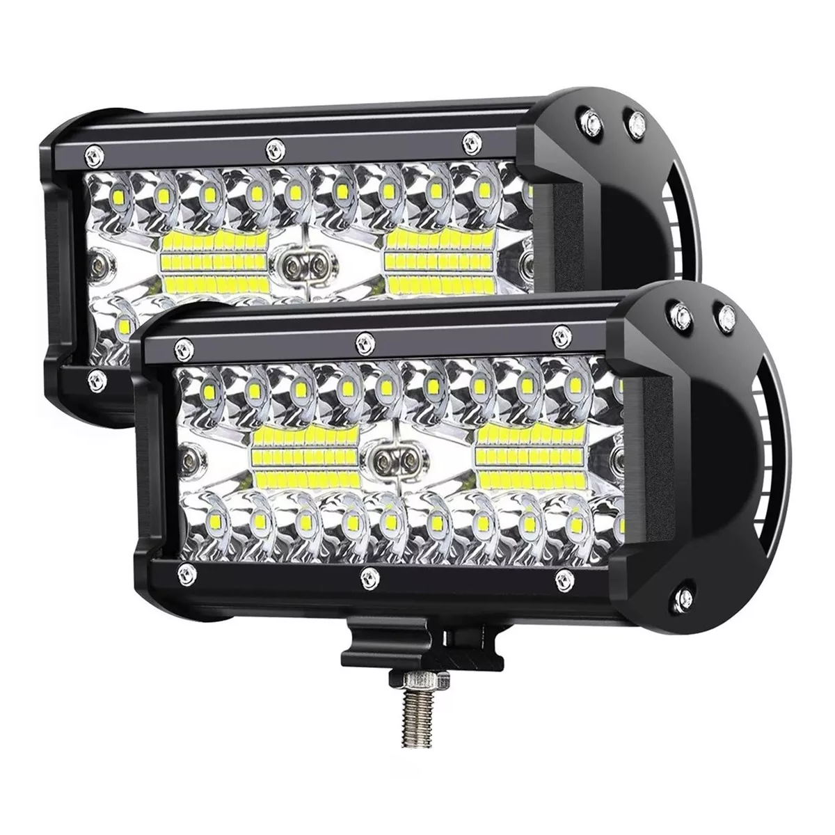 Foto 2 pulgar | Par Faros 7'' Led Auxiliares 6000k Impermeable Ip67 Eo Safe Imports Esi-5436 color Negro