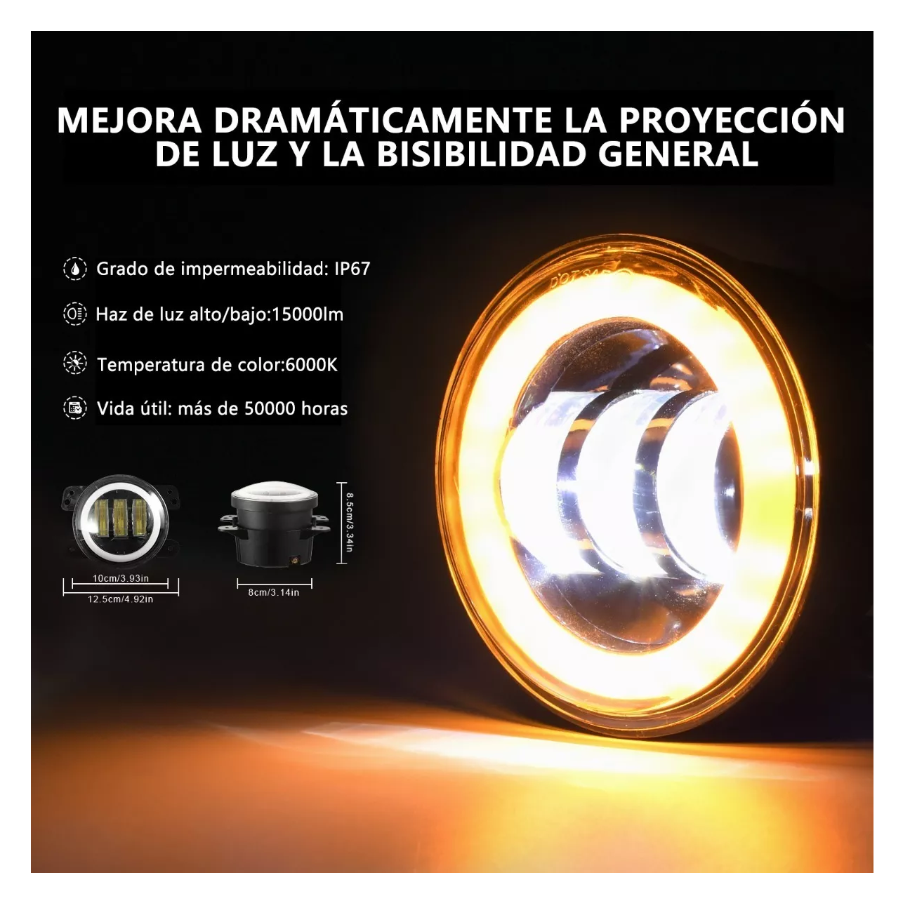 Foto 7 pulgar | Faros de Niebla LED BELUG Ojos de Ángel para Jeep 4 " 2 Piezas