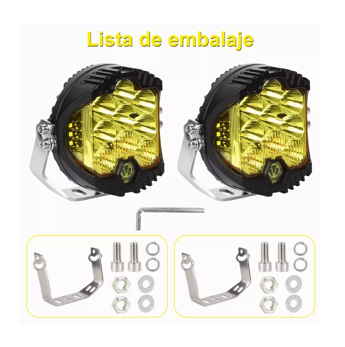 Foto 5 | Par Faros Redondos Led Superpotente 50w BELUG Tipo Baja 5 Pulgadas Negro