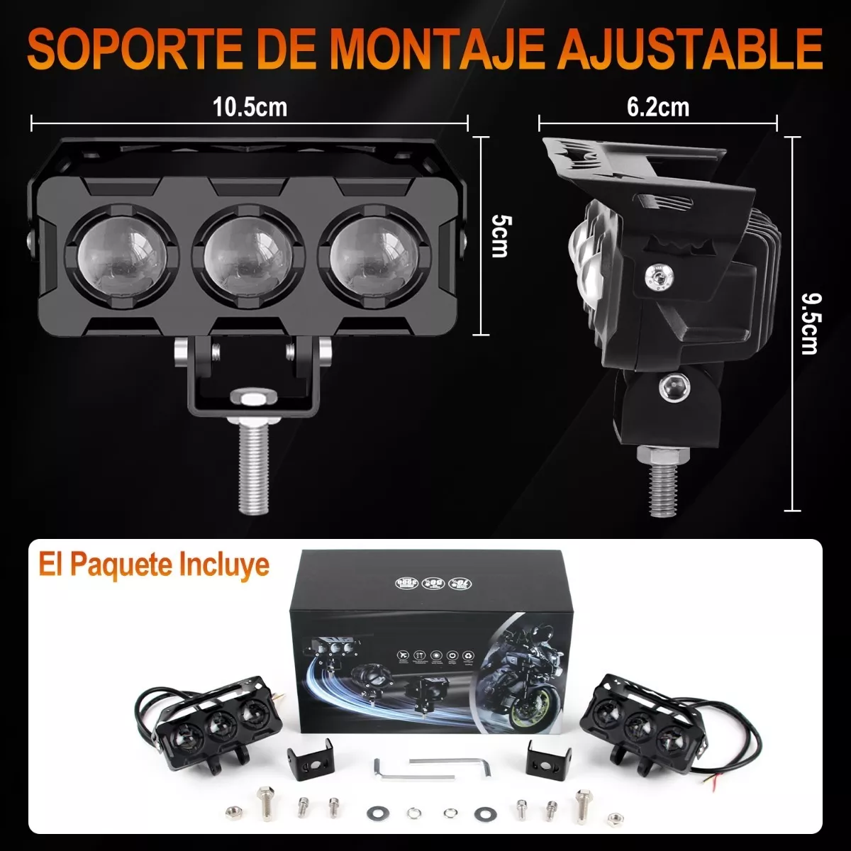 Foto 4 pulgar | Faros Auxiliares Eo Safe Imports Esi12447 2 Piezas para Auto