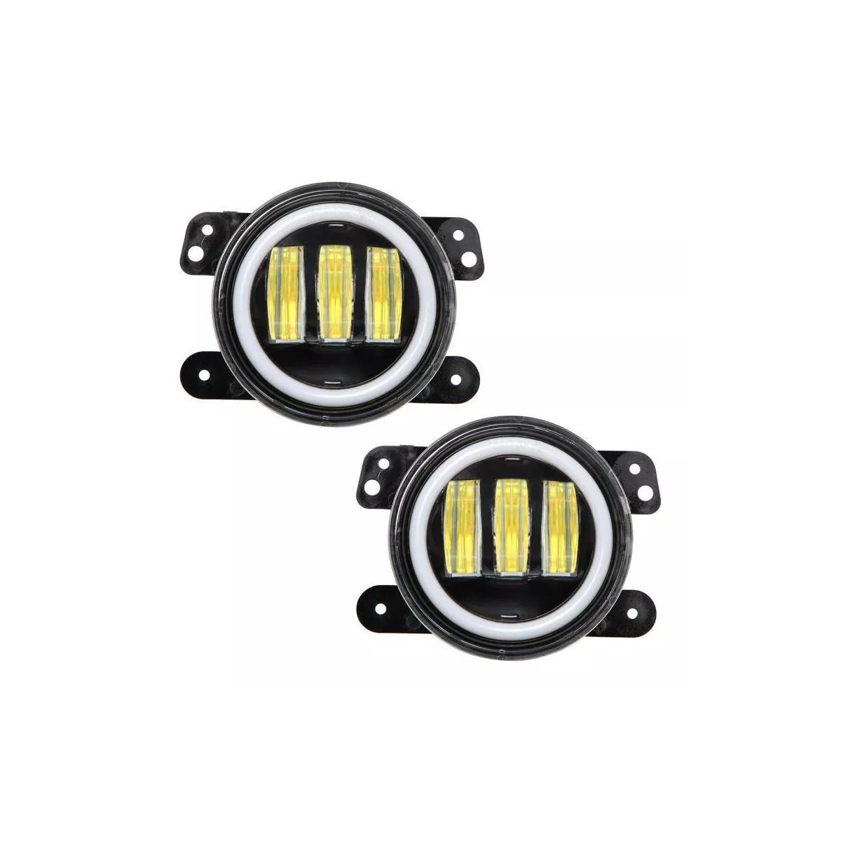 2 Luces Antiniebla Led Redondas De 4 Pulgadas 30 W Eo Safe Imports Esi-16876 Negro