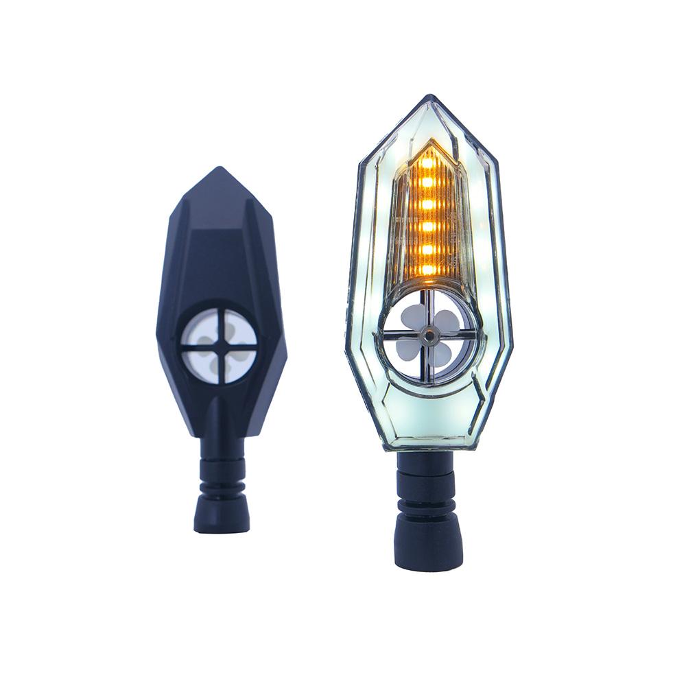 Foto 4 pulgar | Direccional Led Secuencial Tipo Zafiro Universal Para Motocicleta