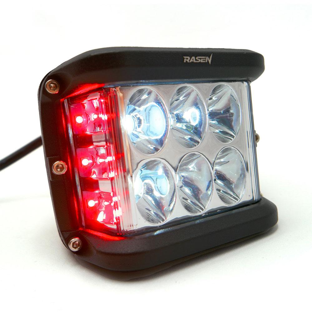 Foto 4 pulgar | Faro Led Cuadrado Estrobo Luz Blanca Fija Para Motocicleta