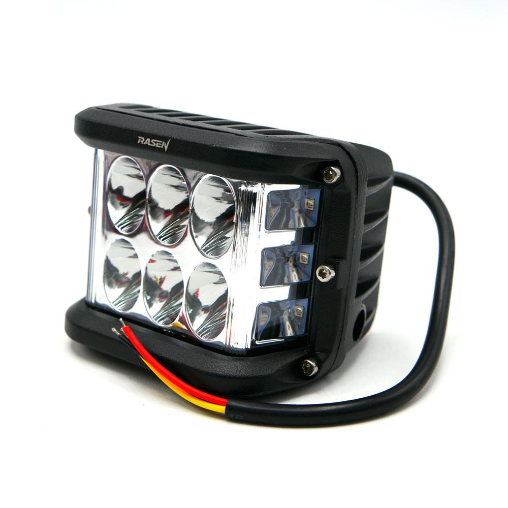 Foto 6 pulgar | Faro Led Cuadrado Estrobo Luz Blanca Fija Para Motocicleta