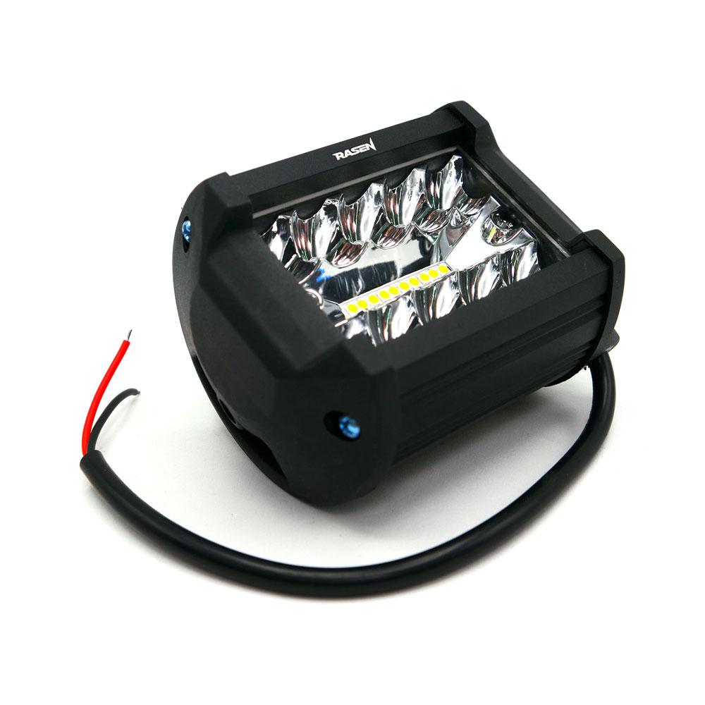 Foto 5 | Faro Cuadrado 40 Led Luz Blanca Fija Para Motocicleta