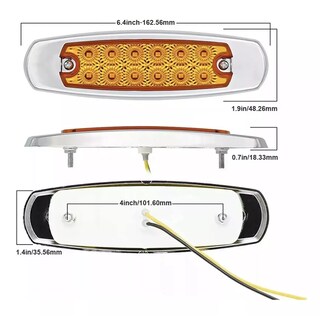 Foto 2 | 10x Plafon 12 Led Fijo 12v Lateral Camion Trailer Eo Safe Imports Esi-15549 Multicolor