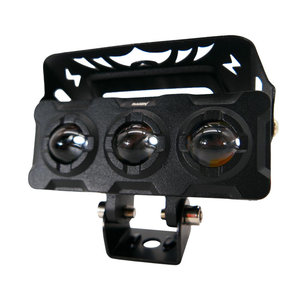 Foto 1 | Faro Auxiliar Rectangular 3 Ojos Rasen Con Lupa Luz Blanca Y Amarilla