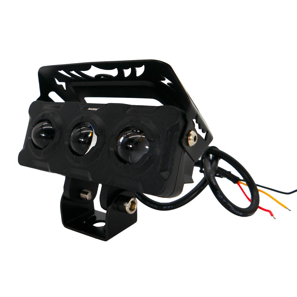 Foto 4 pulgar | Faro Auxiliar Rectangular 3 Ojos Rasen Con Lupa Luz Blanca Y Amarilla