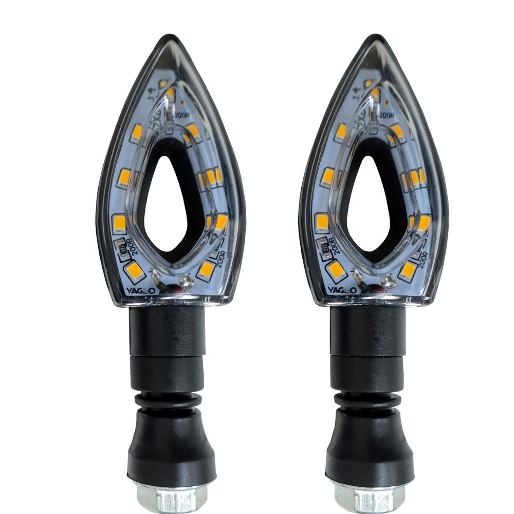 Foto 4 pulgar | Direccional Delantera/trasera Flecha Ambar Led Set 12v