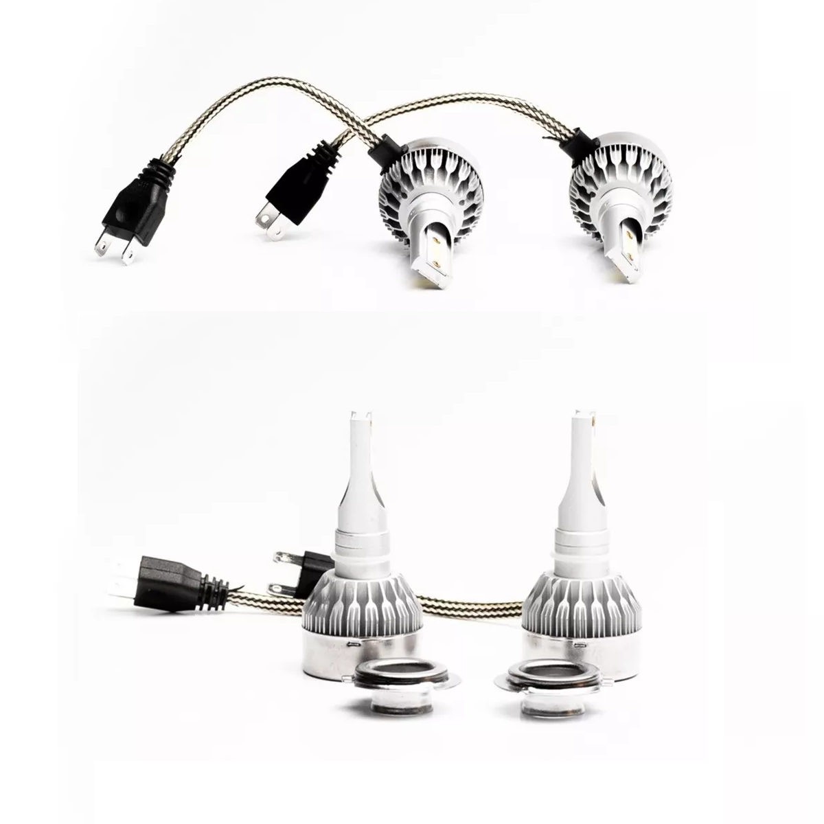 Foto 4 pulgar | Kit Luces Led Conector H7 2pzs Eo Safe Imports Esi-12098 Plata