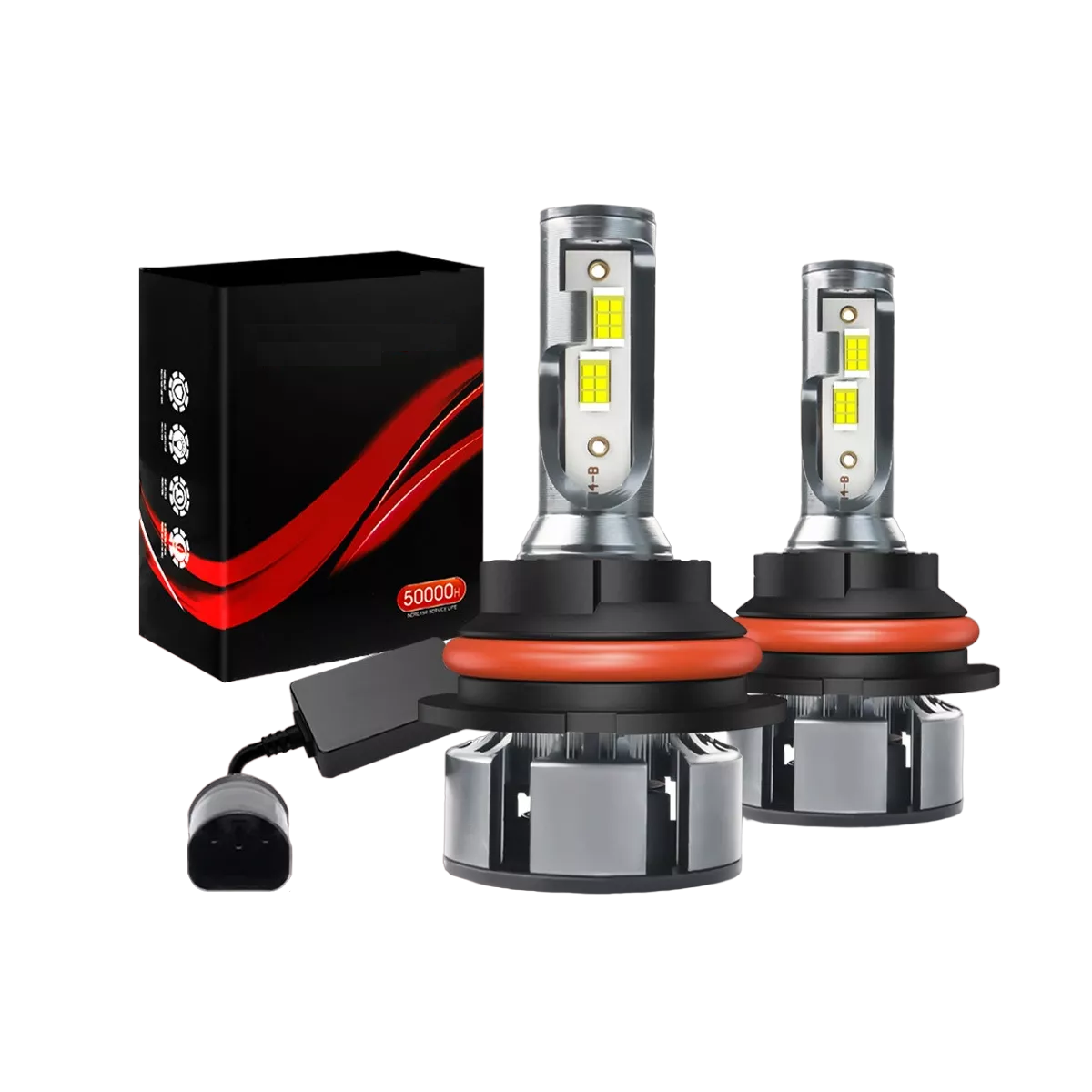 Kit de Faros Led 9004 Luz Alta y Baja Csp Eo Safe Imports Esi-12116 Gris